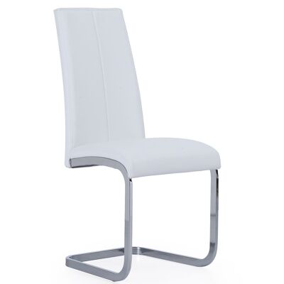 DINING CHAIR SMILE SIMILE LEATHER WHITE