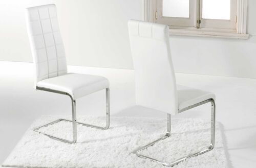 SILLA COMEDOR MODELO COMET BLANCO