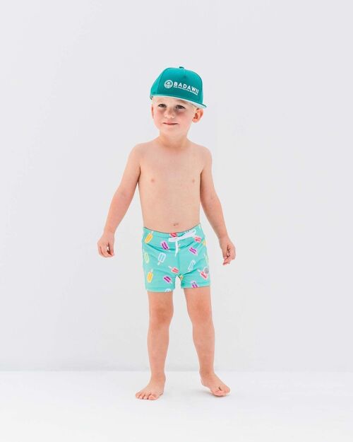 Boy Swim short Tight-Happy Popsicle GREEN