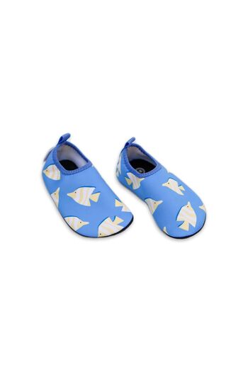 Chaussons de Bain Enfant - Poisson Jaune BLEU 2