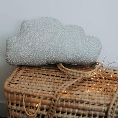 Coussin nuage gris