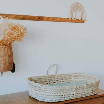 Khaki changing basket