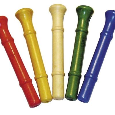 Trompette en Bois (Lot de 5) - Fabriqué en France - Instrument de Musique pour enfant - Jouet d'Hier - Jouet en Bois - Mon Petit Cadeau