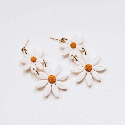 Duo Statement Daisy, Broderie d'inspiration florale