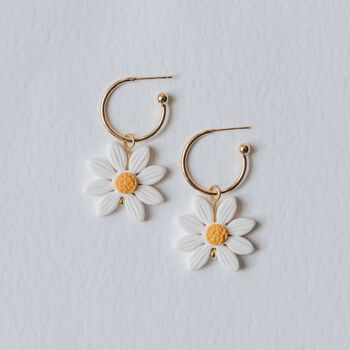 Boucles d'oreilles marguerite 1