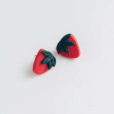 Boucles D'oreilles Tige Fraise