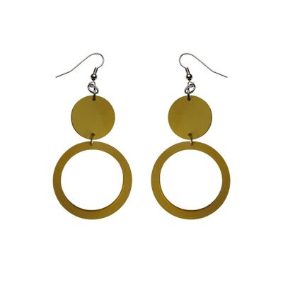 Circle Earrings with Plexiglass Round