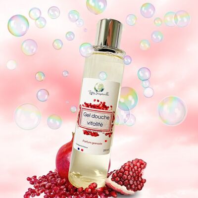 Shower gel "vitality" pomegranate scent