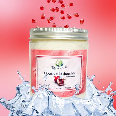 Pomegranate scented shower foam