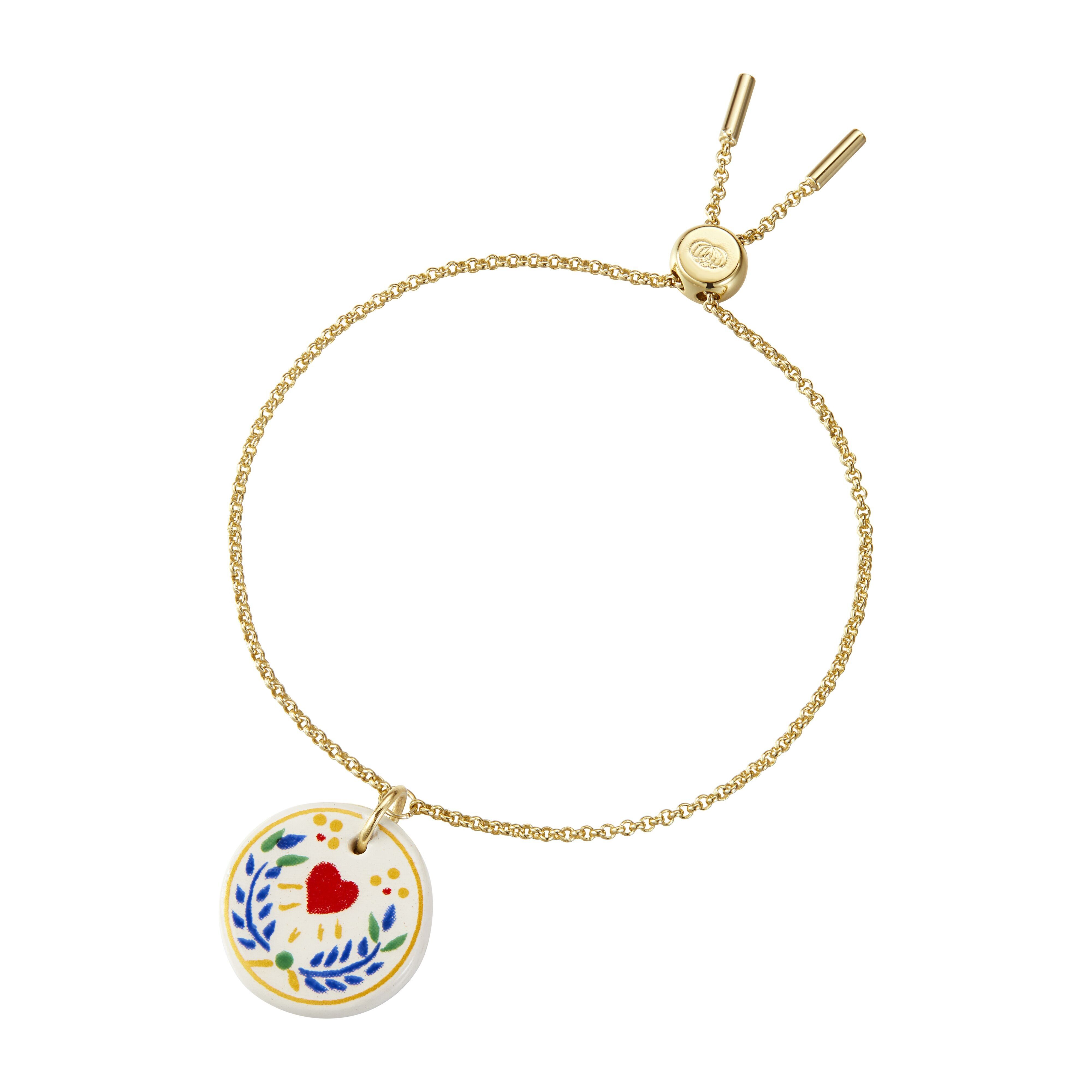 Bracciale Faïenz con corona di felci