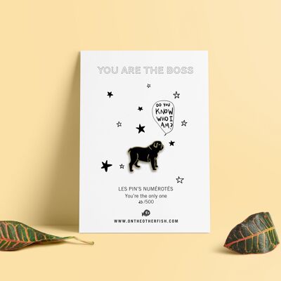 Pin's - Eres el jefe - Perro