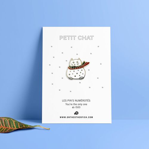 Pin's - Petit Chat - Chat à l'écharpe