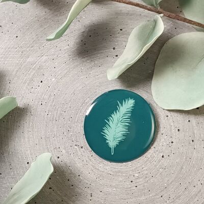 brooch 35mm – feather 0957