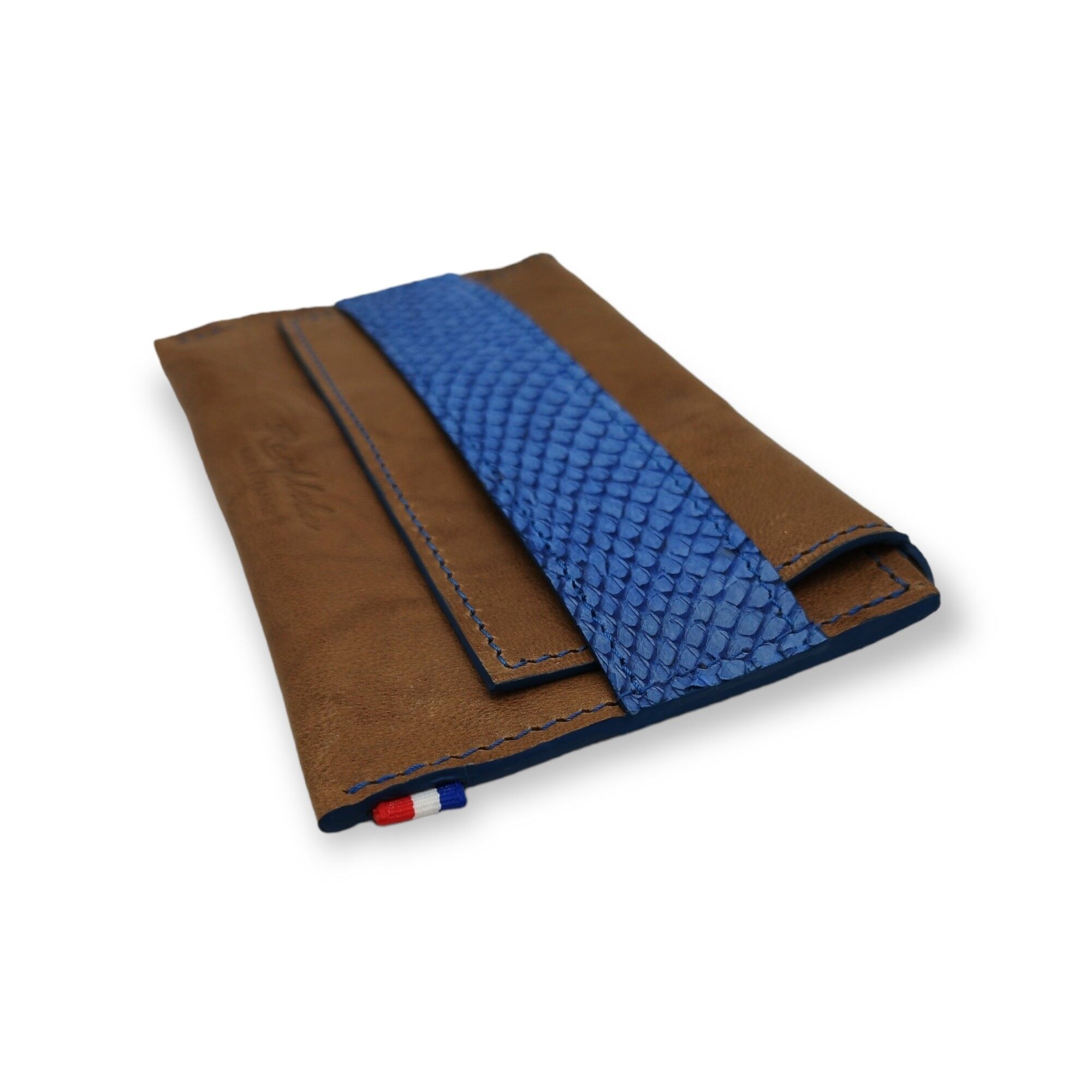 FEDERGELDBÖRSE - Zimtblau