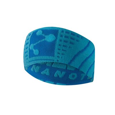 Respira I Sport headband, ear warmers, slightly elastic, quick-drying headband, earmuffs, sweatband, hairband, headband, hiking, running, cycling, skiing under a helmet for women and men - turquoise | SILVERA NANOTECH