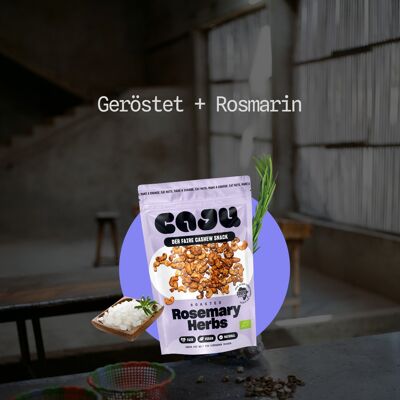 Bio-Cashews mit Rosmarin Geschmack ohne Geschmacksverstärker, 160g