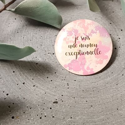 35mm brooch – I am an exceptional nanny 1191
