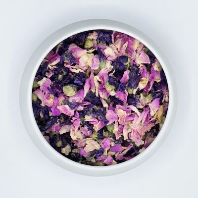 BULK/CHR 100g/1kg - Boréale: Edible Flower Petals - Mauve, Pink