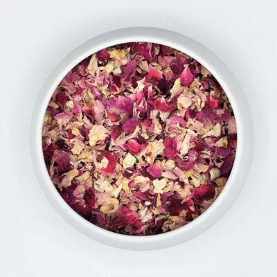 A GRANEL 100g/1kg - Combinación Perfecta: Pétalos de Flores Comestibles - Rosas, Jazmín
