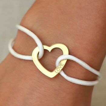 Bracelet sweet love blanc 1