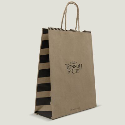 Tonsor & Cie recycled kraft bag