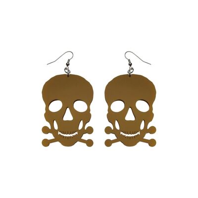 Skull earrings in plexiglass