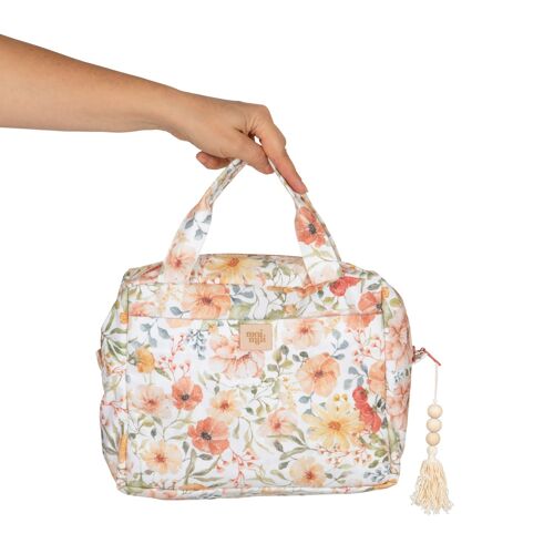 Makeup bag "Flower Power" Big size