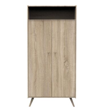 ARMOIRE 2 PORTES ET 1 NICHE BOIS ACCESS BOIS 2