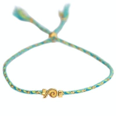 Pulsera ondulada azul