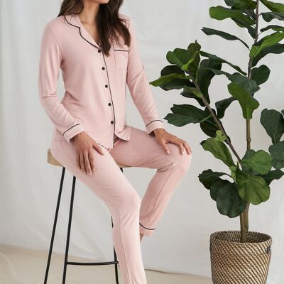 Bambus-Pyjama-Set in Pink