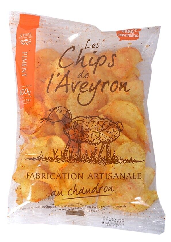 HANDWERKLICHE CHIPS AVEYRON ESPELETTE PFEFFER 100G