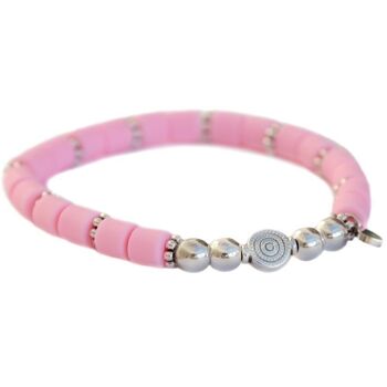 Bracelet dolce baby argent rose 2