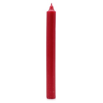 SCDC-01 - Bougies de dîner de couleur unie en vrac - Rouge rustique - Paquet de 100 - Vendu en 100x unité/s par extérieur 2