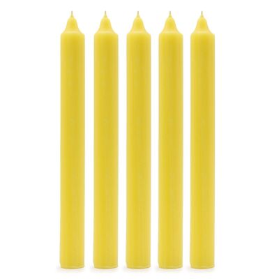 SCDC-03 - Bulk Solid Colour Dinner Candles - Rustic Lemon - Pack of 100 - Sold in 100x unit/s per outer