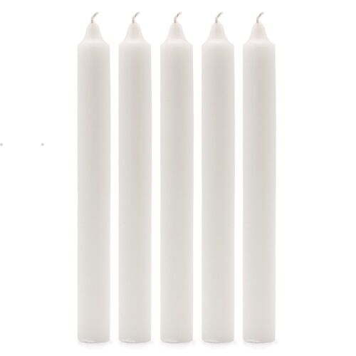 SCDC-04 - Bulk Solid Colour Dinner Candles - Rustic White - Pack of 100 - Sold in 100x unit/s per outer