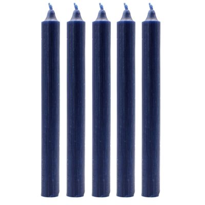 SCDC-08 - Bulk Solid Colour Dinner Candles - Rustic Navy - Pack of 100 - Sold in 100x unit/s per outer
