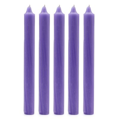 SCDC-14 - Bulk Solid Colour Dinner Candles - Rustic Lilac - Pack of 100 - Sold in 100x unit/s per outer