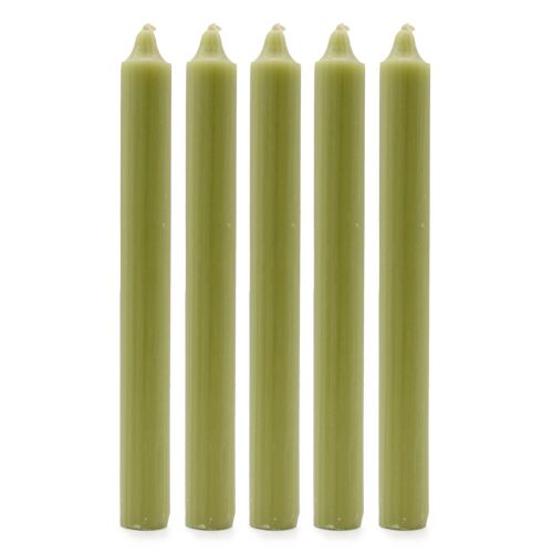 SCDC-15 - Bulk Solid Colour Dinner Candles - Rustic Olive - Pack of 100 - Sold in 100x unit/s per outer