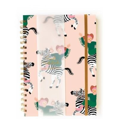 Zebra girl notebook