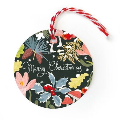 Gift tags winter floral
