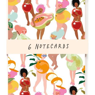 Fruit nudies notecards