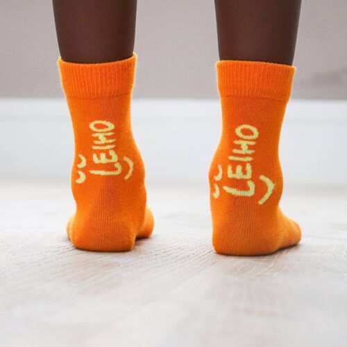 Orange Toddler's LEIHO Bamboo Socks