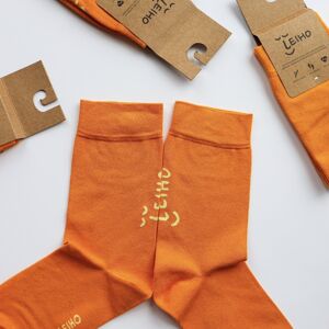 Chaussettes en bambou unisexes orange 'Leiho' Street Style