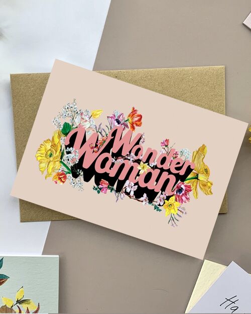 Wonder Woman Mother's Day Occasion card