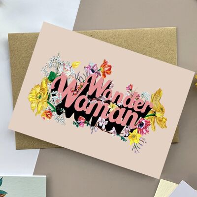 Wonder Woman Mother's Day Occasion card