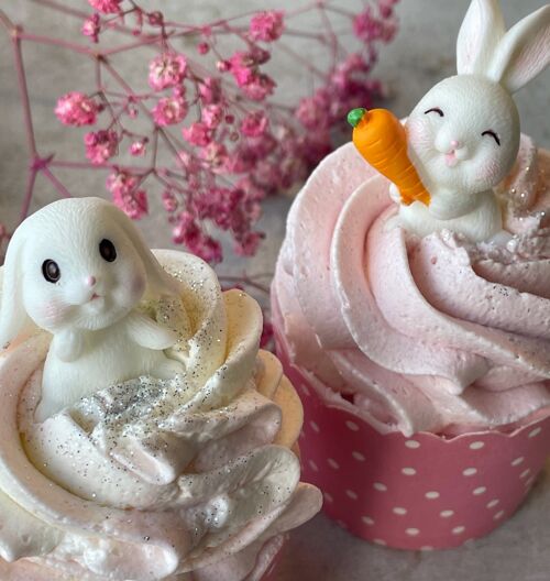 Badecupcake #Erdbeere - Osterhase