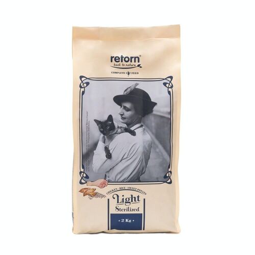 Pienso light para gatos esterilizados de RETORN