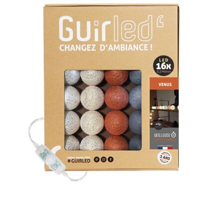 Vénus Classique Guirlande lumineuse boules coton LED USB