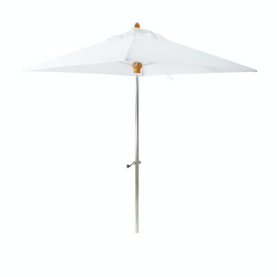 PARASOL BLANC EN ALUMINIUM 200X200CM SANS PIED COMETE