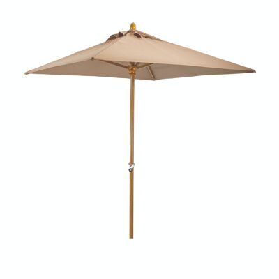 TAUPE ALUMINUM PARASOL 200X200CM WITHOUT COMET STAND